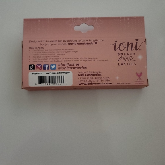 Ioni 3D Faux Mink Lashes Natural Lite Wispy - Picture 3 of 3